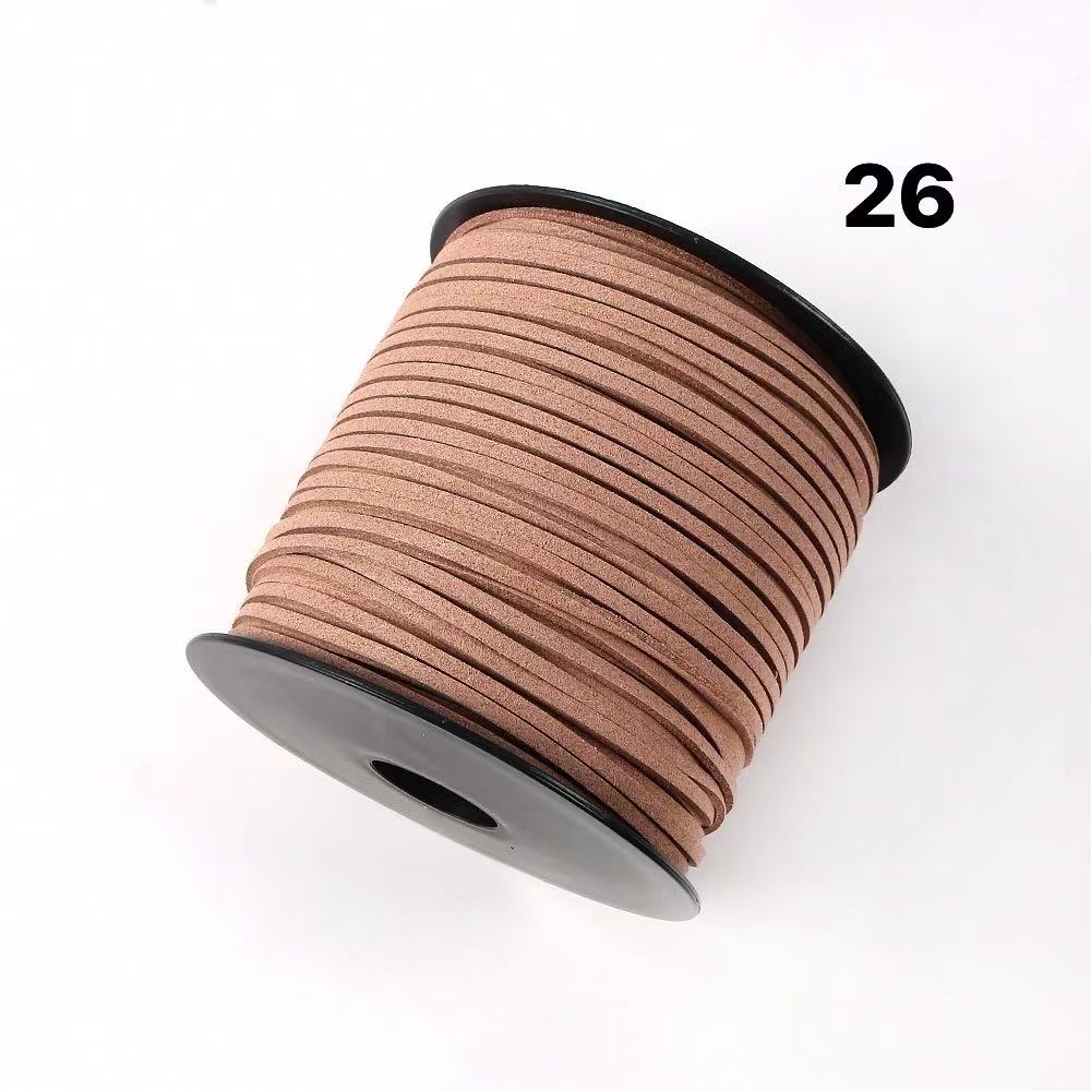 Deer skin velvet DIY braided rope