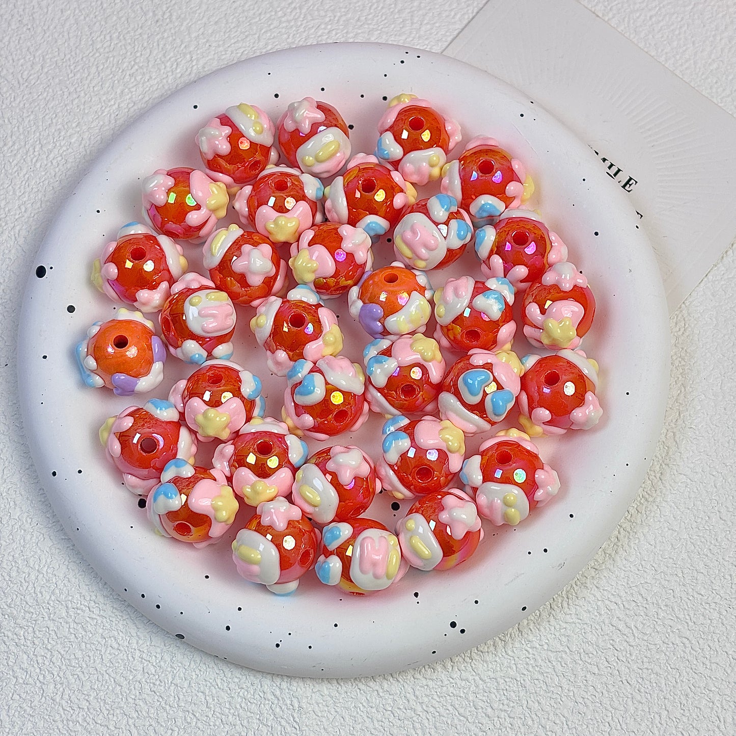 Small-sized cartoon hand-painted beads