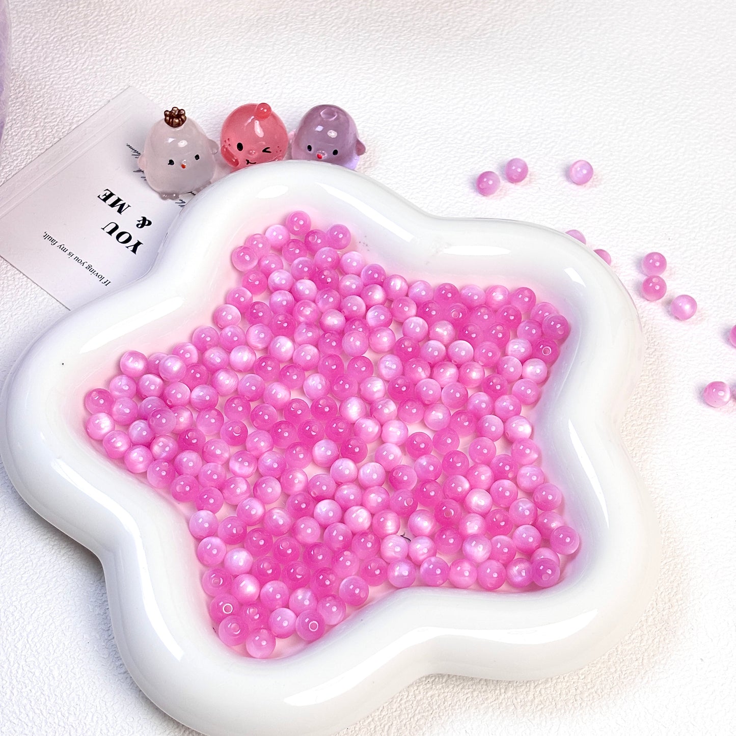 Resin cat eye beads