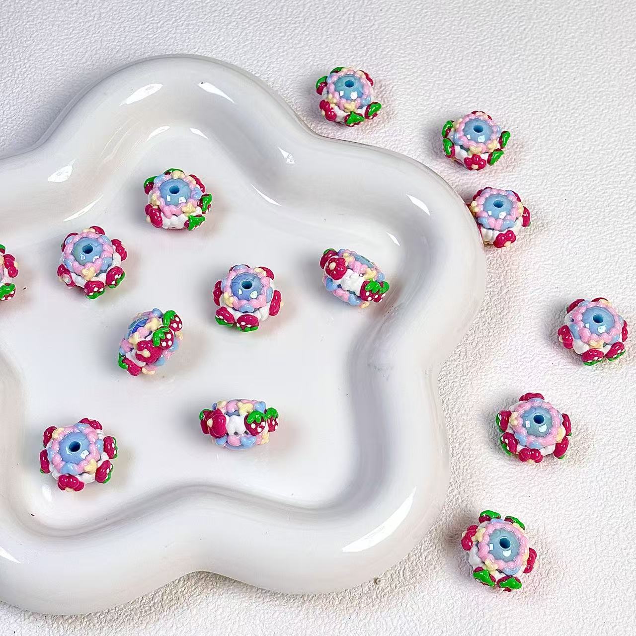Hand-painted beads