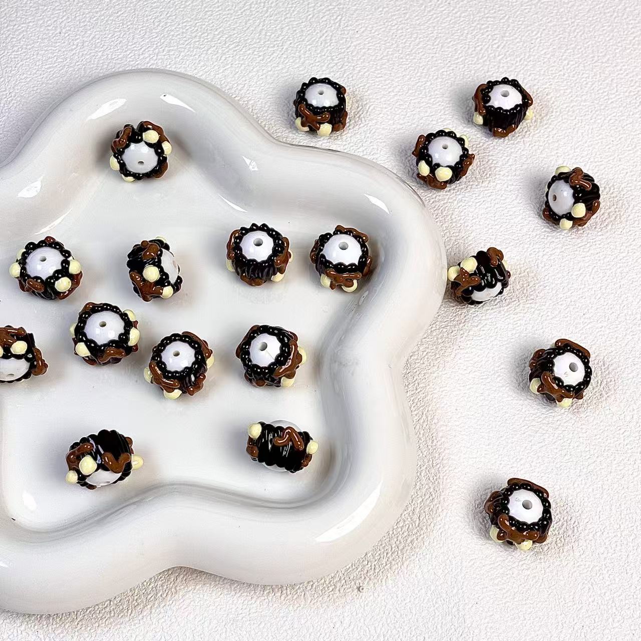 Hand-painted beads