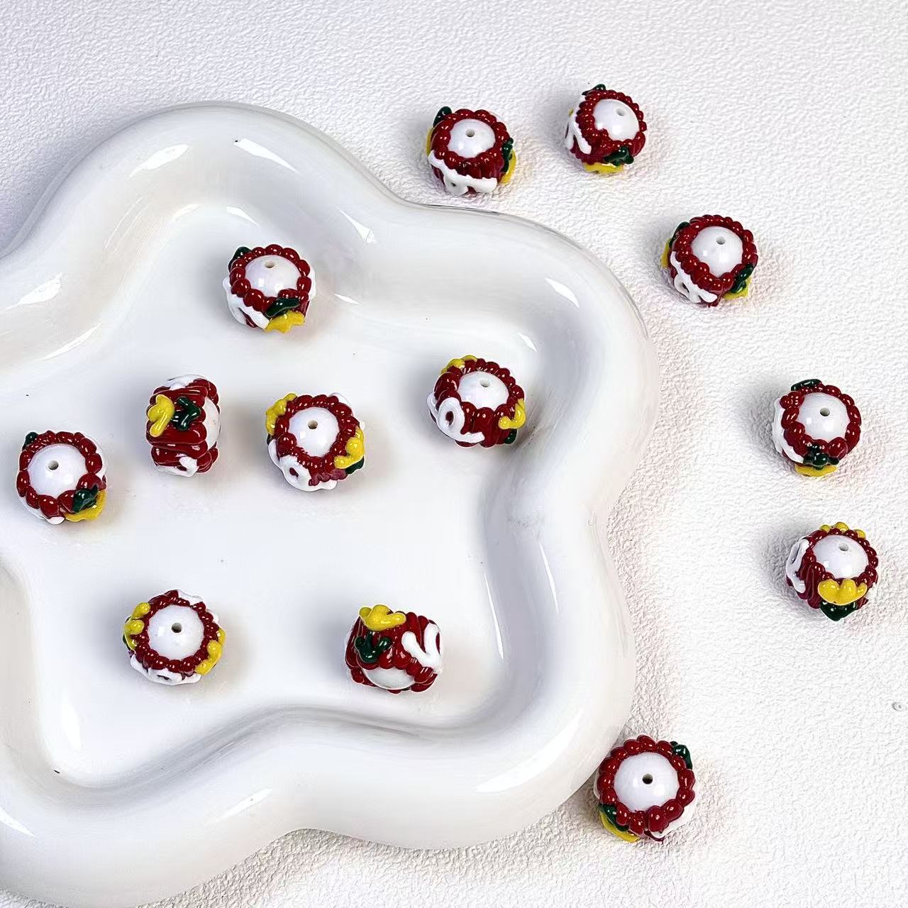 Hand-painted beads