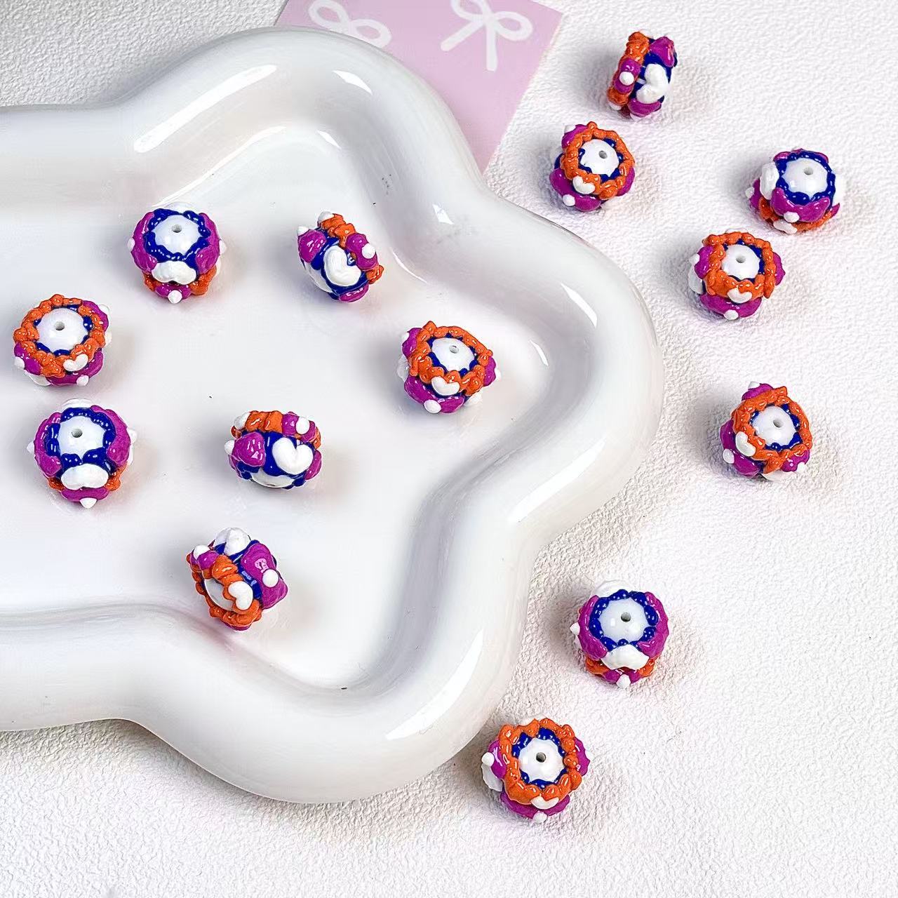 Hand-painted beads