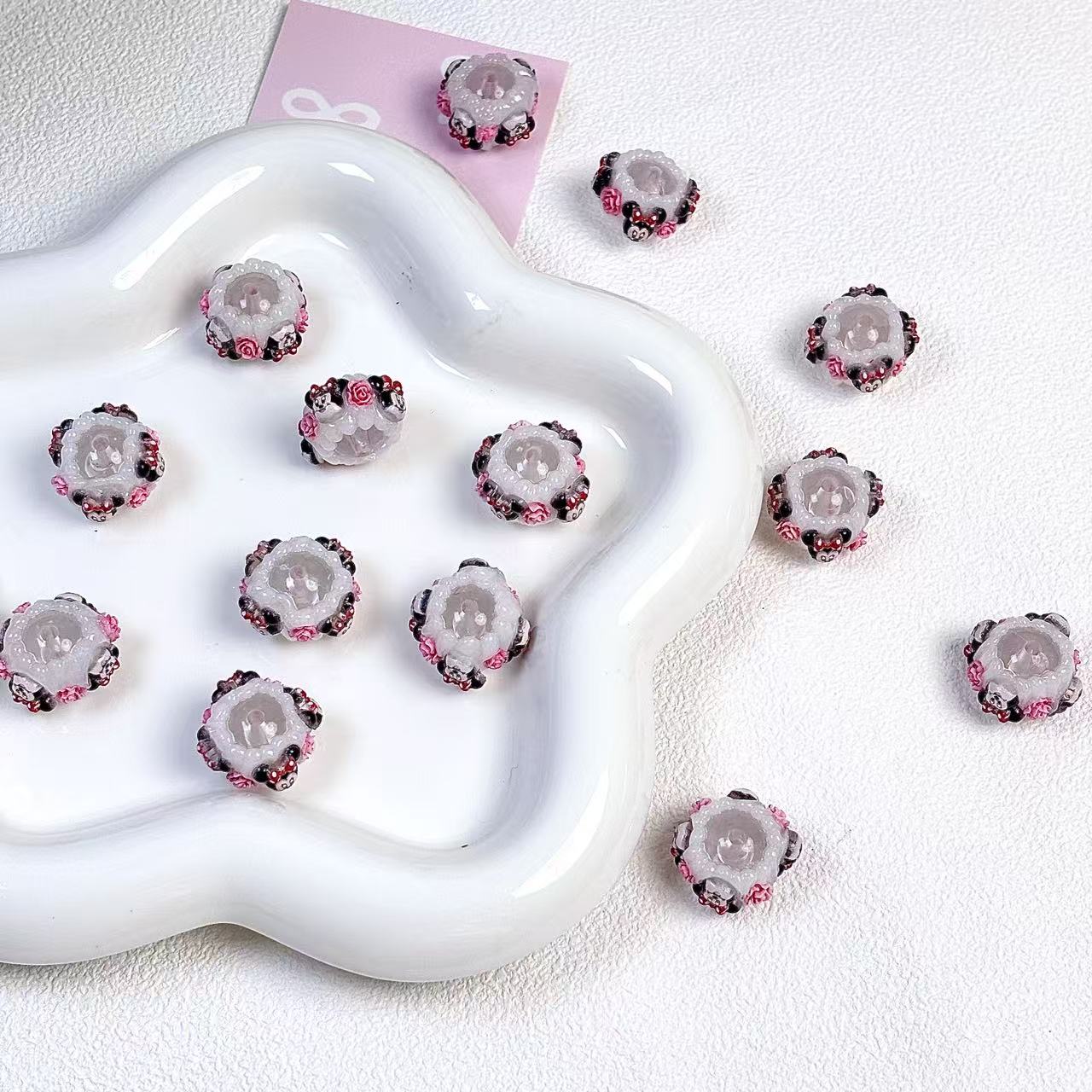Hand-painted beads