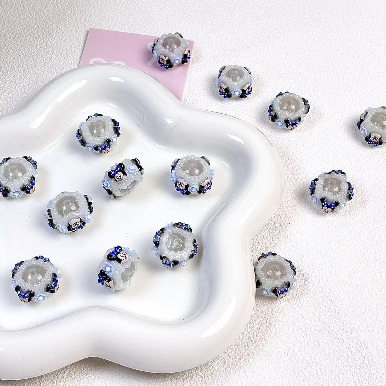 Hand-painted beads