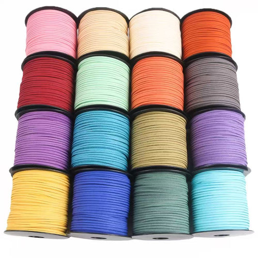 Deer skin velvet DIY braided rope