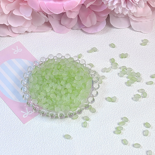 Frosted millet beads