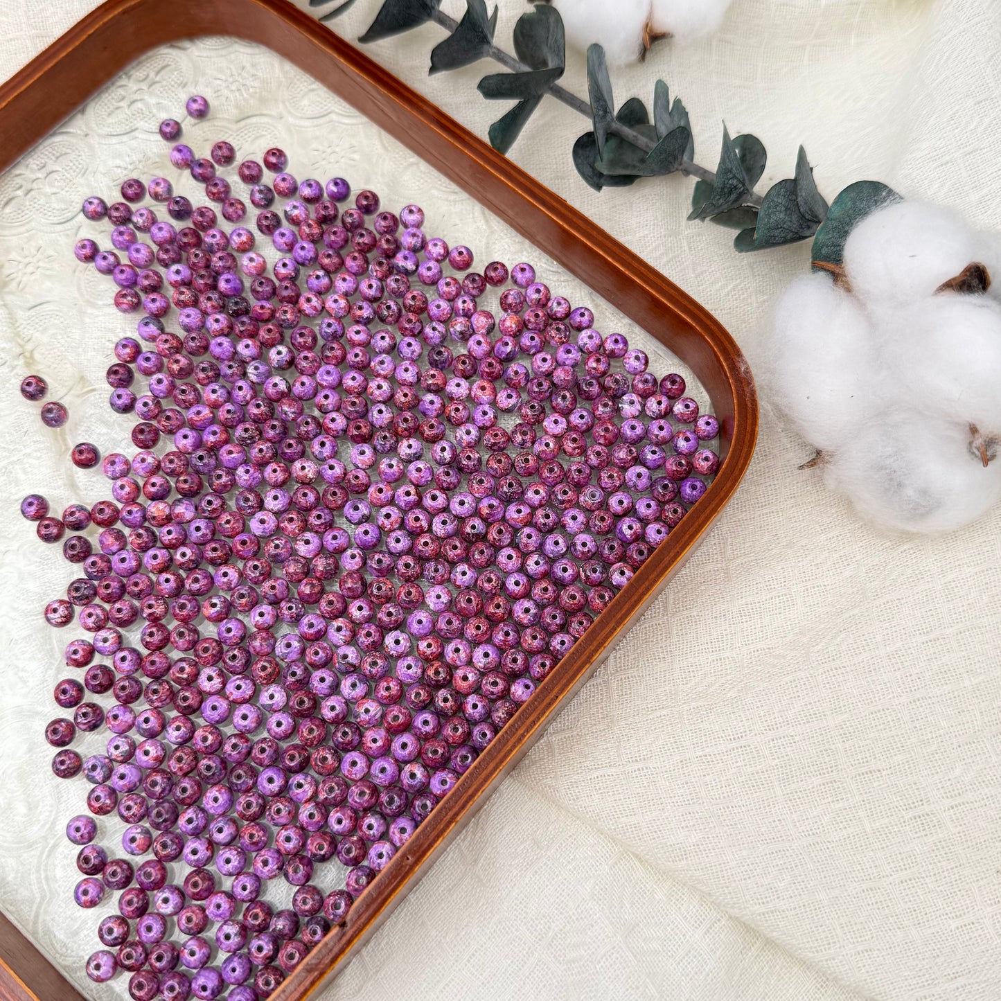 6mm oil painting beads