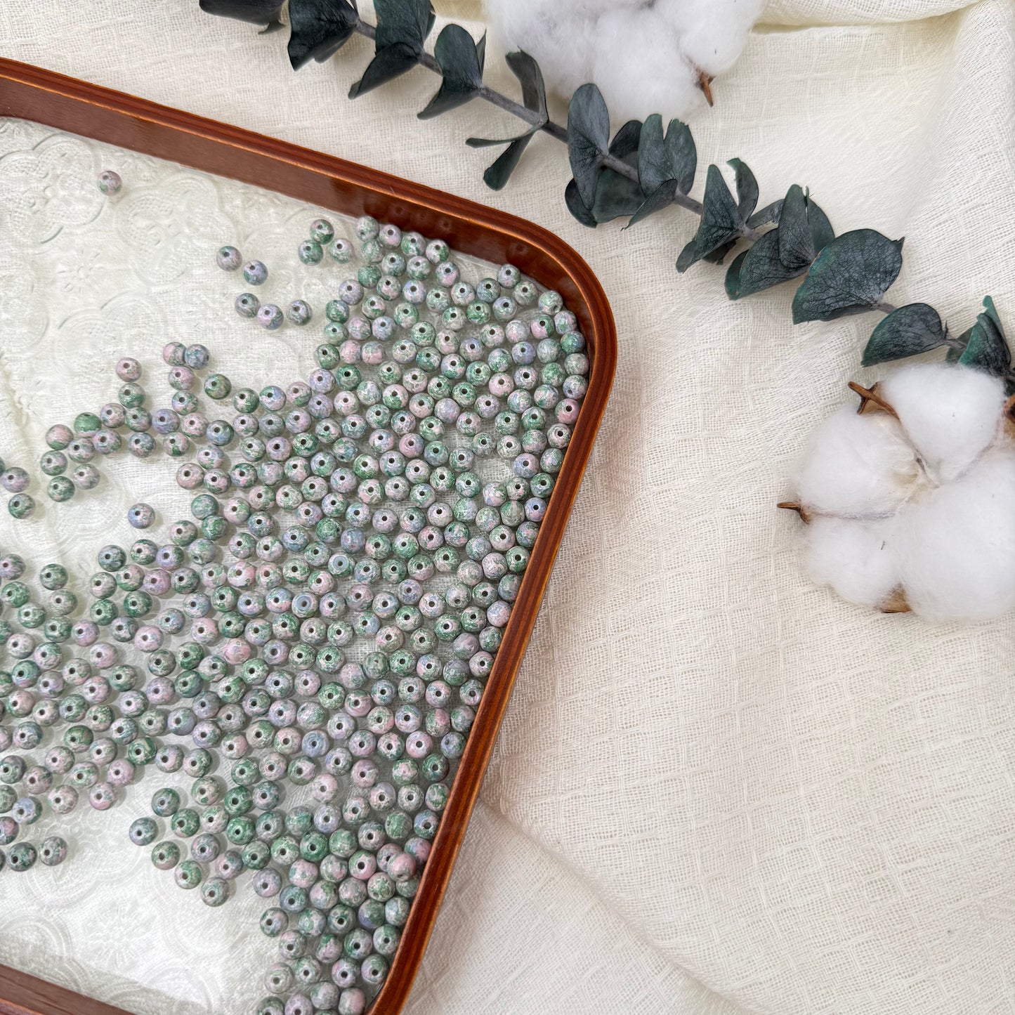 6mm oil painting beads