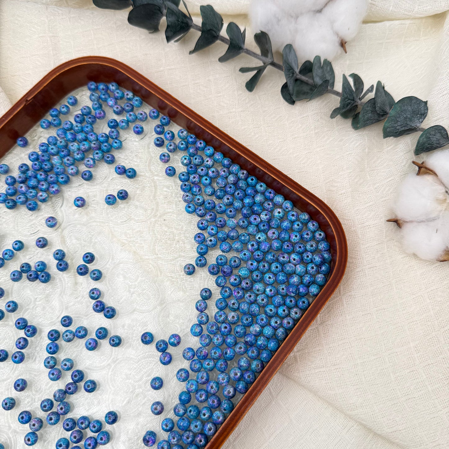 6mm oil painting beads