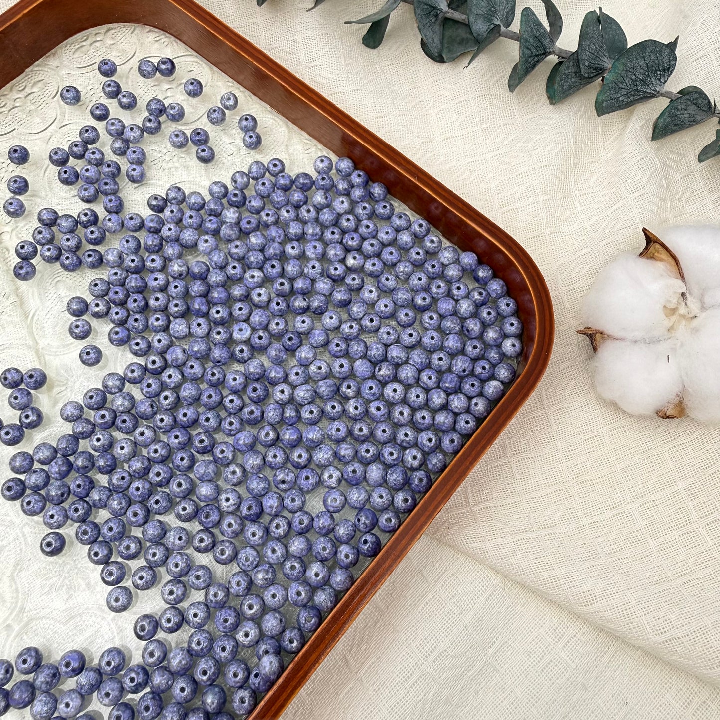 6mm oil painting beads