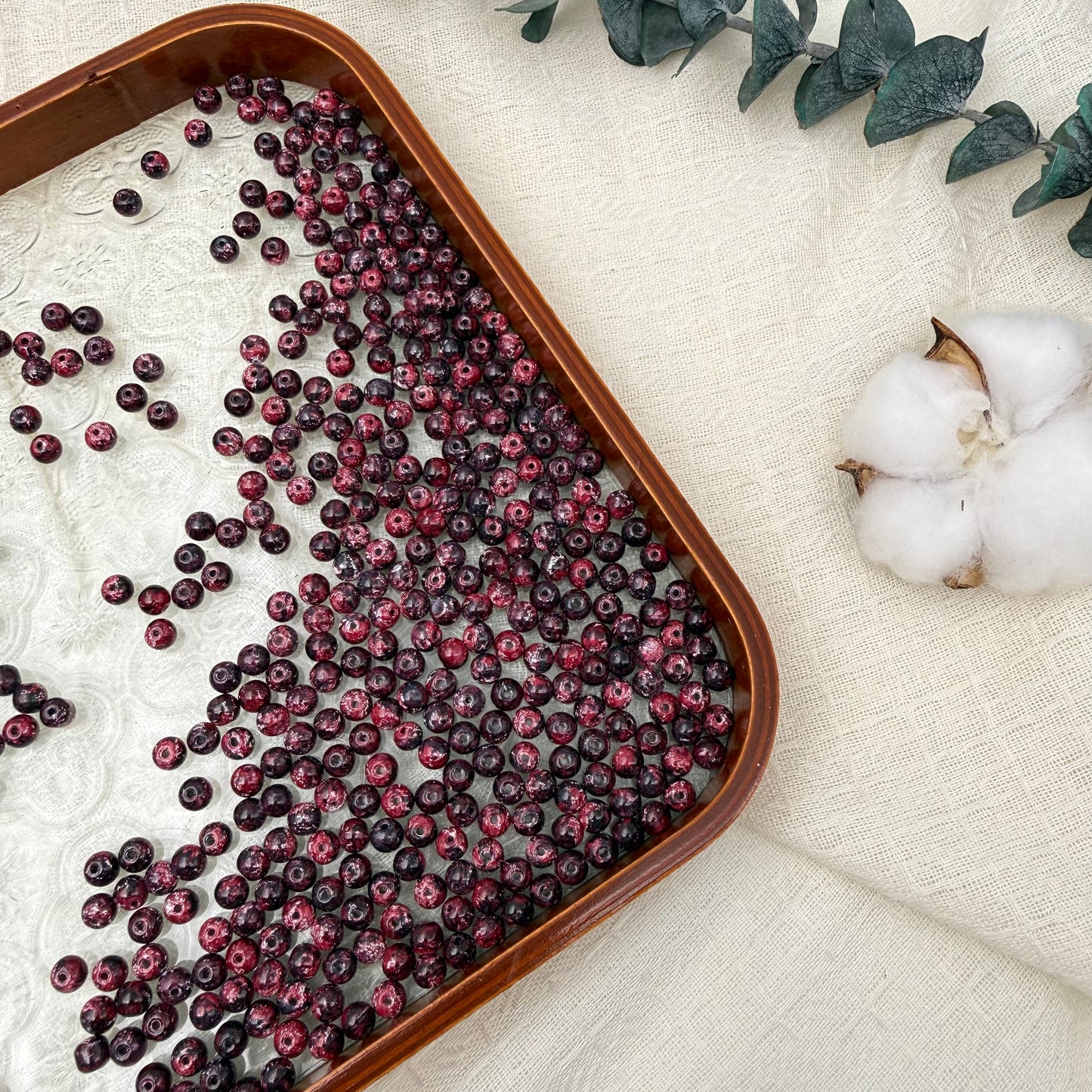 6mm oil painting beads
