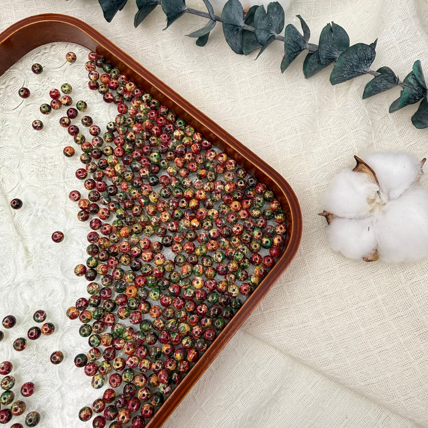 6mm oil painting beads