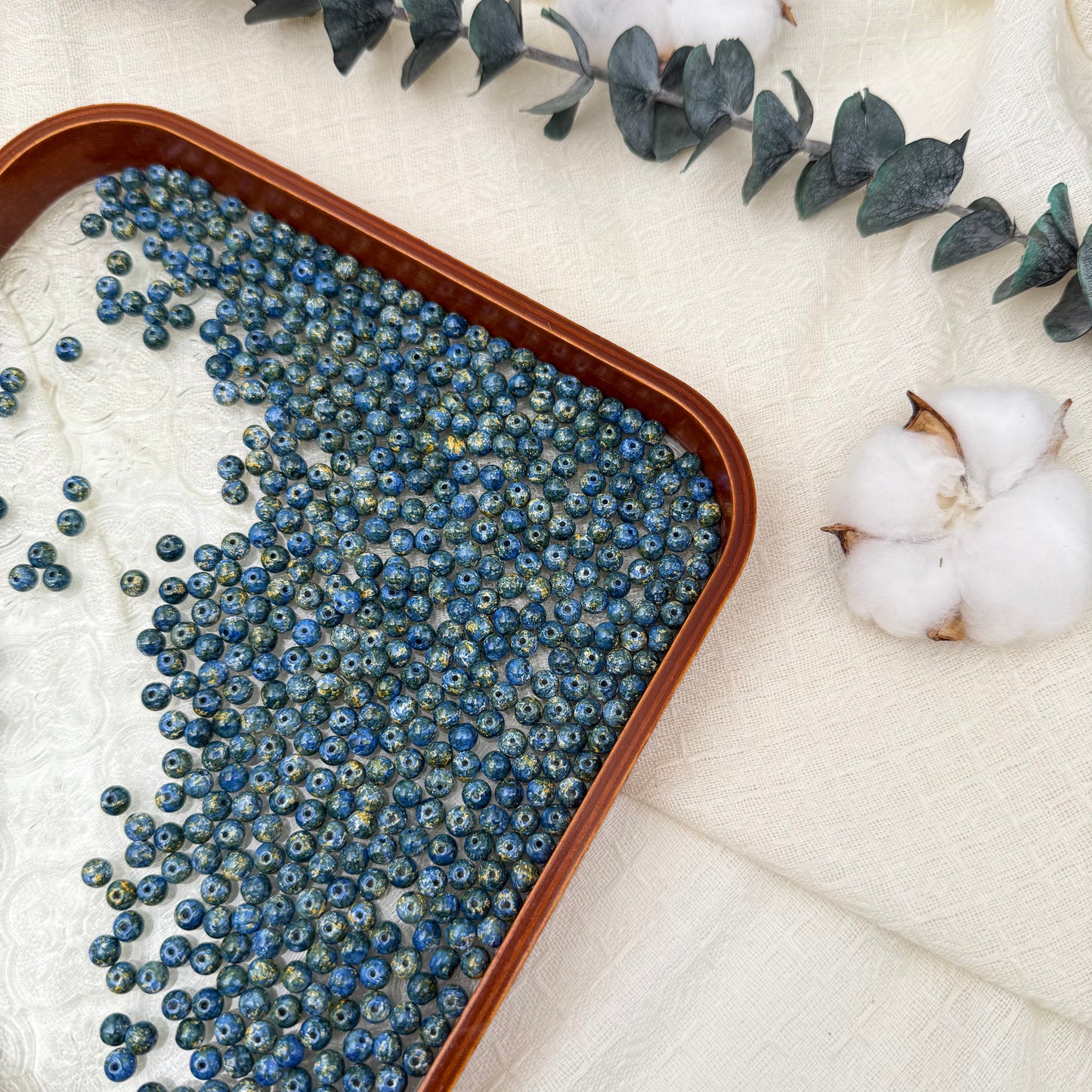 6mm oil painting beads
