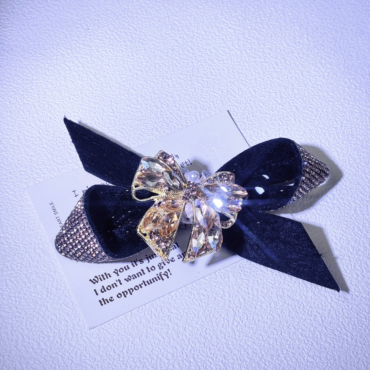 Glittering bow