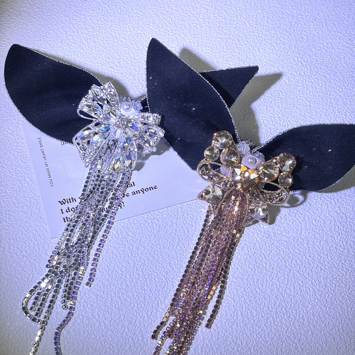 Glittering bow