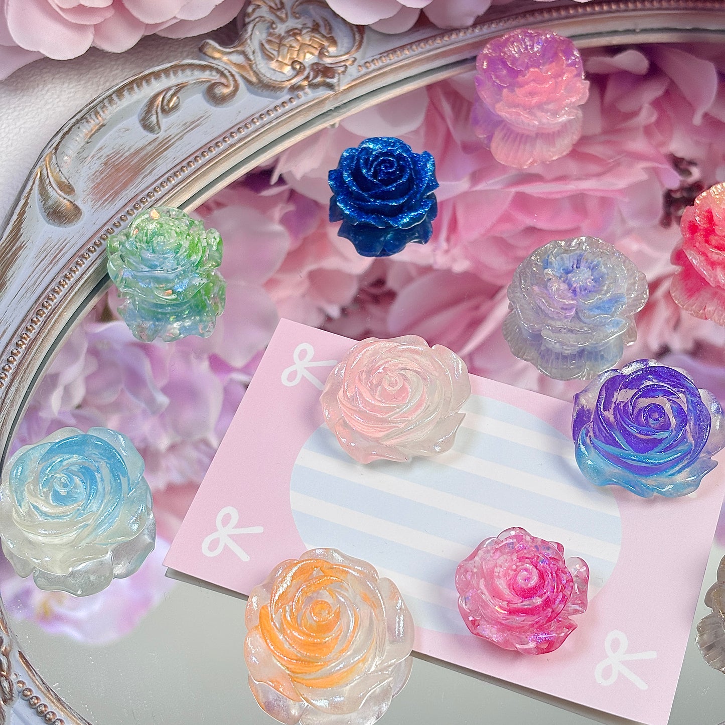 Luminous Large Rose Flower