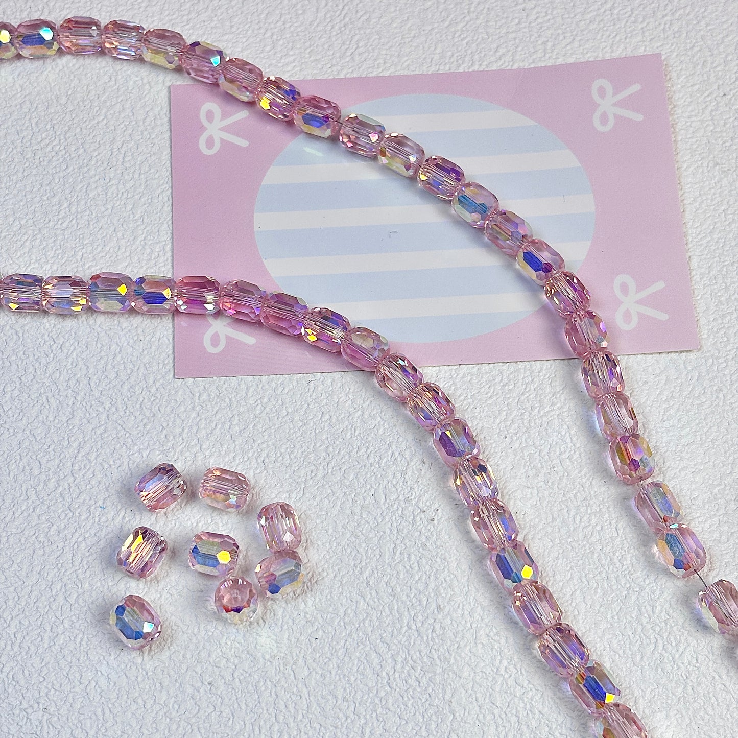 Tubular Glistening Beads