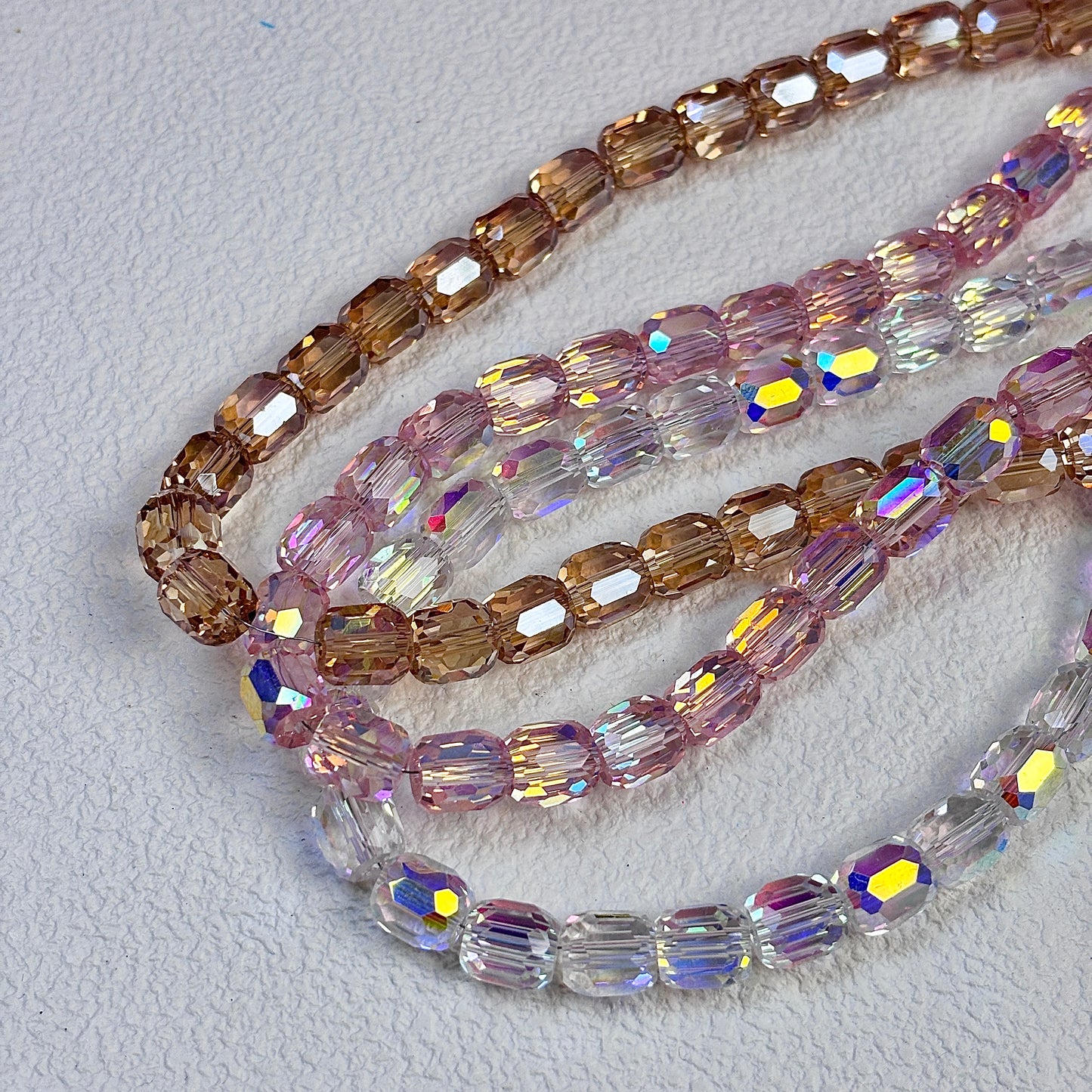 Tubular Glistening Beads