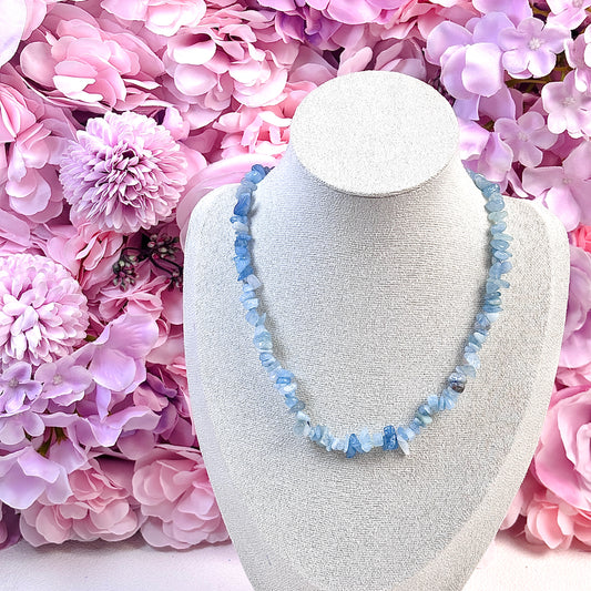 Natural pebble necklace